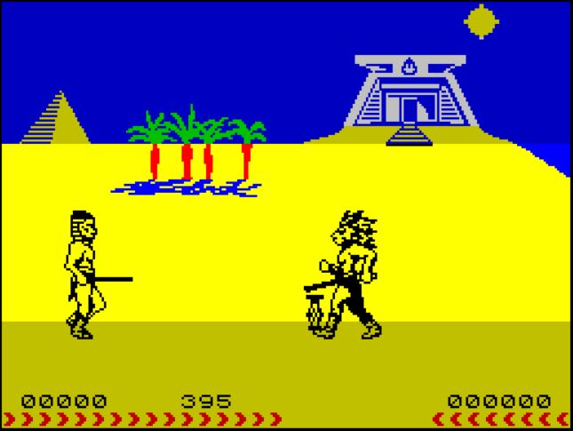 Fighting Warrior - ZX Spectrum game screenshot (1985) by Melbourne House